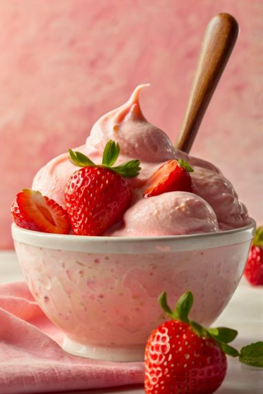 Ninja Creami Strawberry Frozen Yogurt Recipe