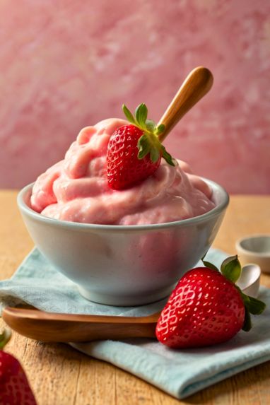 Ninja Creami Strawberry Frozen Yogurt Recipe