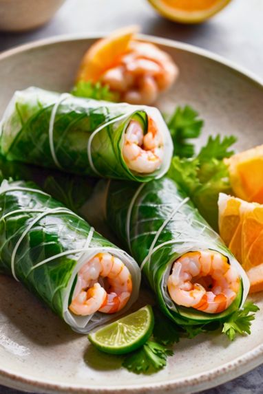 Shrimp Rice Paper Rolls Dim Sum Recipe