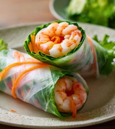 Shrimp Rice Paper Rolls Dim Sum Recipe
